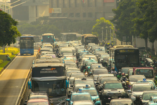 embouteillages sur une autoroute