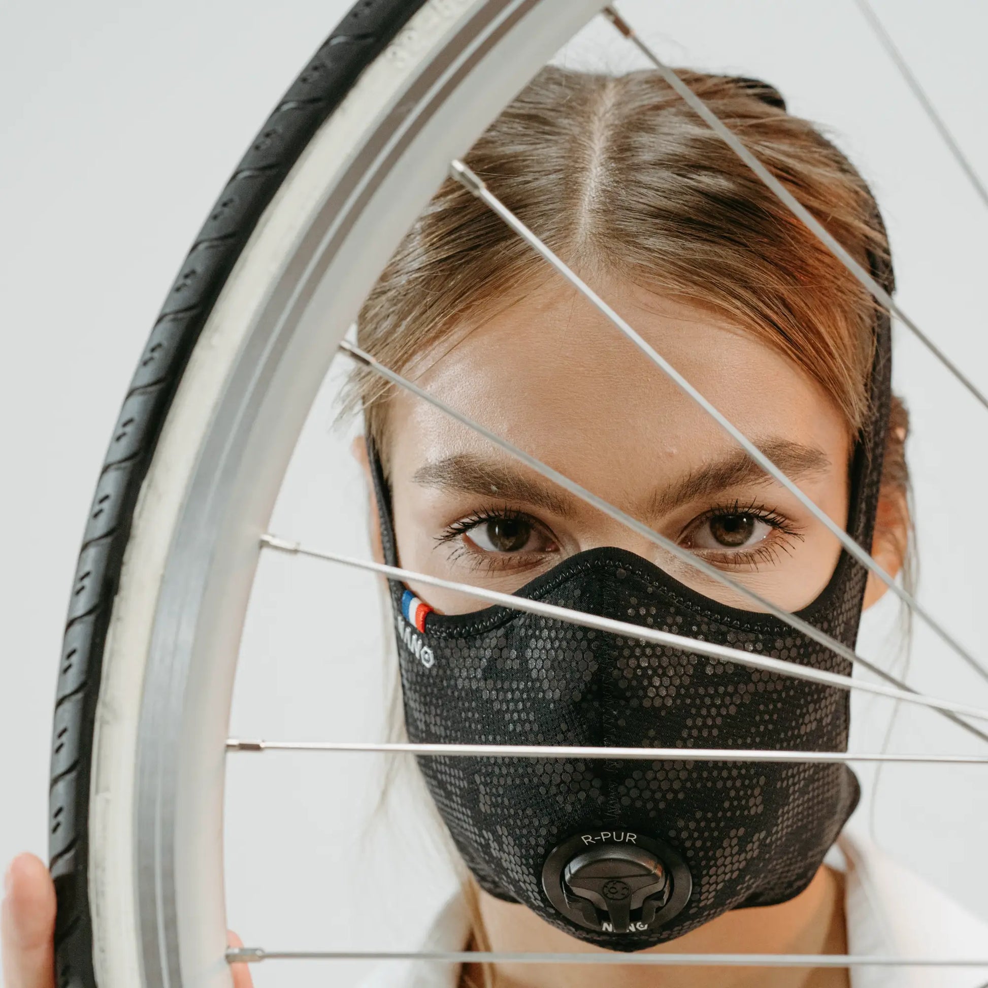 Filtre de carbone Visage Masque Protection de la poussière respirante  Masque de poussière Sports Cyclisme Vélo Bicyclette Smog Smog Smog Masques  de